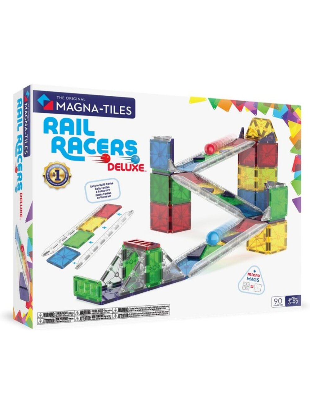 Deluxe 90-Piece Magnetic Construction Set for Creative Building & Play